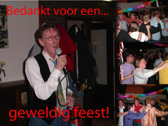 Bedankt voor een geweldig feest!